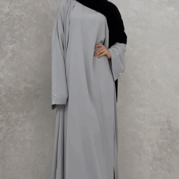 Abaya perlée avec fond de robe