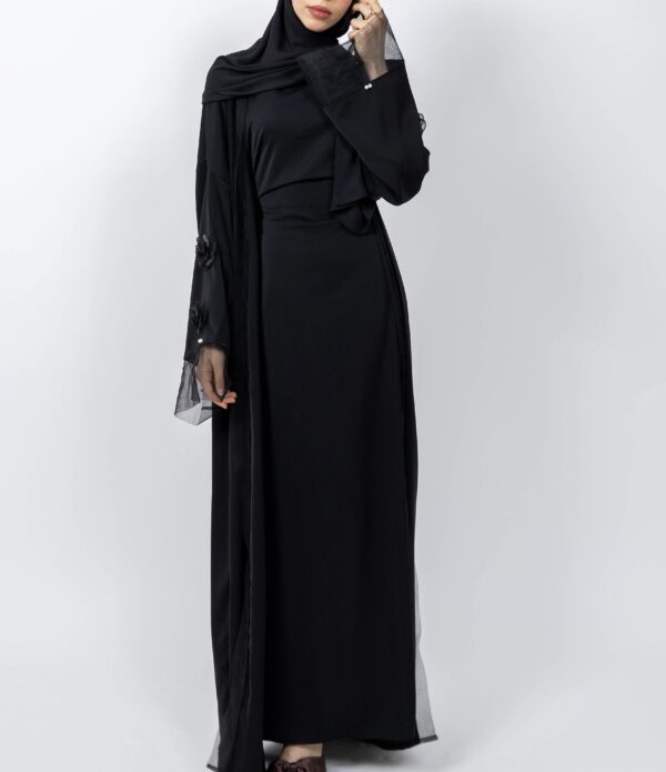 SET FLORAL ABAYA