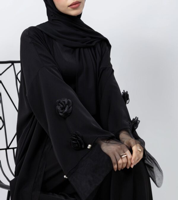 SET FLORAL ABAYA
